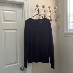 BANANA Republic - Silk Blend V Neck - Brown - L